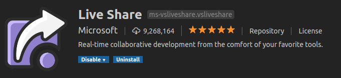Visual Studio code Live Share